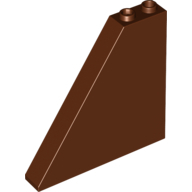 Lego kostka (kostička) 6x1x5 sklon (šikmá) 55°, červeno hnědá (6079686)